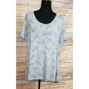 LuLaRoe Classic 2XL NWT ~ PAPER AIRPLANES ~